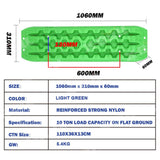 X-BULL Recovery tracks Sand tracks 2pcs Sand / Snow / Mud 10T 4WD Gen 3.0 - Green