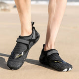 Men Women Water Shoes Barefoot Quick Dry Aqua Sports Shoes - Black Size EU36 = US3.5