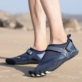 Men Women Water Shoes Barefoot Quick Dry Aqua Sports Shoes - Blue Size EU39 = US6