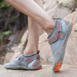 Men Women Water Shoes Barefoot Quick Dry Aqua Sports Shoes - Grey Size EU45 = US10