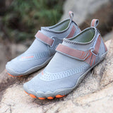 Men Women Water Shoes Barefoot Quick Dry Aqua Sports Shoes - Grey Size EU47 = US12