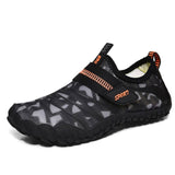 Kids Water Shoes Barefoot Quick Dry Aqua Sports Shoes Boys Girls (Pattern Printed) - Black Size Bigkid US4 = EU36