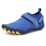 Kids Water Shoes Barefoot Quick Dry Aqua Sports Shoes Boys Girls - Klein Blue Size Bigkid US3 = EU34