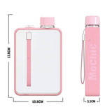 A5 Flat Water Bottle for Warm Drink ( Pink )