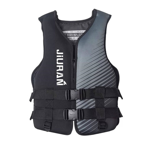 Life Jacket for Unisex Adjustable Safety Breathable Life Vest for Men Women(Black-XXL)