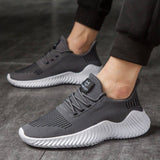 Men's Sneakers Outdoor Road Shoes Breathable Lightweight Non-slip (Grey Size US9.5=US43)