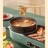 Bear 2 In 1 Electric Grilling & Hot Pot Multiple Cookware 1.8L