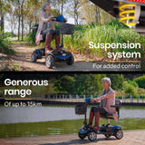 EQUIPMED Mobility Scooter Electric Motorised 4 Wheel Power Portable Folding