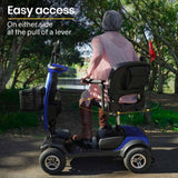 EQUIPMED Electric Mobility Scooter For Elderly Motorized Riding Older Adults Aid Portable E-Scooter