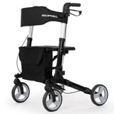 EQUIPMED Rollator Walking Frame Walker Foldable Seat Aluminium Mobility Aid