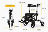 EQUIPMED Rollator Transit Wheelchair Walking Frame Walker Aid Seniors Elderly