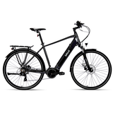 VALK Metro TR 5 + Electric Hybrid Bike, Gen II, Mid-Drive, Large, Dark Grey