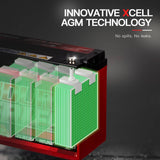 X-CELL AGM Deep Cycle Battery 12V 135Ah Portable Sealed SLA Camping Solar Marine