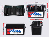 X-CELL Deep Cycle Battery Box Marine Storage Case Boat 12v Camper Camping Power