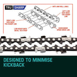 2 X 20 Baumr-AG Chainsaw Chain 20in Bar Replacement Suits 62CC 66CC Saws