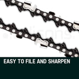 2 x 22 Baumr-AG Chainsaw Chain Bar Replacement 0.325 0.058 86DL