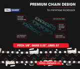 Baumr-AG 38CC Petrol Commercial Chainsaw 16 Bar E-Start 3.2 HP Chain Saw