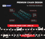 BAUMR-AG Commercial Petrol Chainsaw E-Start 24" Bar Chain Saw Top Handle Tree Pruning