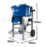 Baumr-AG 100L Portable Cement Concrete Mixer 1500W Electric Construction Sand Gravel Mortar