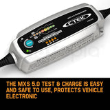 CTEK MXS 5.0 Test and Charge Battery Charger 12V 5Amp Deep Cycle AGM