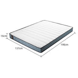 Kingston Slumber Mattress DOUBLE Bed Size Bonnell Spring Bedding Firm Foam Top 16CM