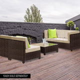 LONDON RATTAN 1pc Sofa Outdoor Furniture Setting Lounge Garden Cushion Couch