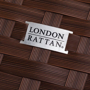 LONDON RATTAN Ottoman Outdoor Wicker Furniture Garden Sofa Lounge Foot Stool