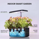 PLANTCRAFT 8 Pod Indoor Hydroponic Growing System, with Water Level Window & Pump, Black