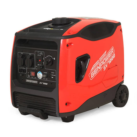 GENPOWER Inverter Generator 4500W Peak Pure Sine Portable Camping Petrol Rated