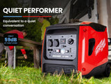 GENPOWER Inverter Generator 4500W Peak Pure Sine Portable Camping Petrol Rated