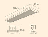 BIO Electric Outdoor Strip Heater Patio Radiant Ceiling Wall Mounted 2 X 3200W