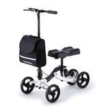 EQUIPMED Knee Walker Scooter,  Suspension, Disc Brakes, Silver