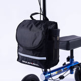 EQUIPMED Foldable Knee Walker Scooter, Bag, Dual Brakes, Blue