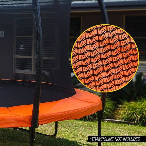 UP-SHOT 12ft Replacement Trampoline Inside Safety Net Spare Enclosure 8 Pole