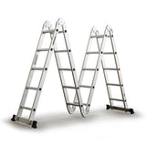 Bullet 5.8m Multipurpose Ladder Aluminium Extension Folding Adjustable Step