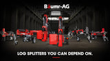 Baumr-AG 8 Ton Electric Log Splitter 8T Wood Cutter Hydraulic Fire Wood Block Axe Small Machine