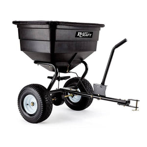 PLANTCRAFT Tow Behind Broadcast Spreader 90kg 105L Seed Fertiliser Tow Rotary