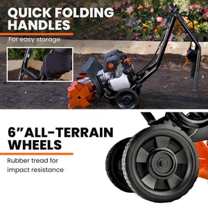 PLANTCRAFT 46CC Garden Cultivator Tiller Handheld 15