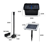 PROTEGE 5W Solar Powered Water Fountain Pump Pond Kit with Eco Filter Box