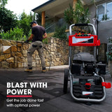 JET-USA 7HP 4800PSI Petrol High Pressure Washer Cleaner, Water Spray Gunrey, 30m Hose Drain Cleaner