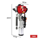 Baumr-AG 38cc 4-Stroke 40cc Petrol Post Driver, with Carry Case & 3 Piling Sleeves