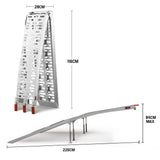 BULLET Pair of 2.3m Aluminium Loading Ramps, 1360kg capacity