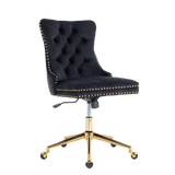 Velvet Home Office Chair- Beige