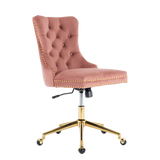 Velvet Home Office Chair- Grey