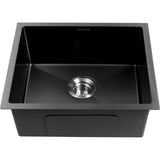 AMIRRA Kitchen Stainless Steel Sink 510mm x 450mm with Nano Coating (Silver Black) AMR-KS-105-LH