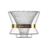 Brewista Tornado Duo Double Wall Glass Coffee Dripper Pour Over Coffee Filter BV4058TDG