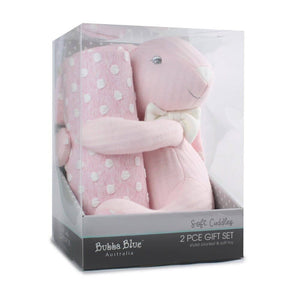 Bubba Blue Pink Soft Cuddles 2Pc Gift Set