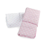 Bubba Blue Pink Polka Dots Hooded Towel 96527