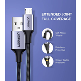 UGREEN USB-A to Micro USB Cable 1m (White) - 60141