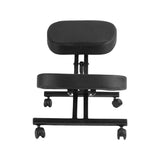 EKKIO Adjustable Ergonomic Office Kneeling Chair (Black) EK-KC-100-TH